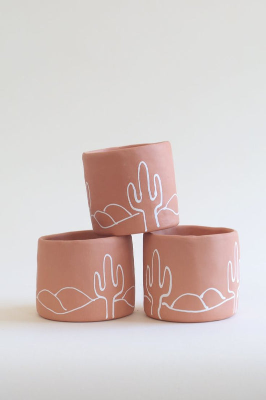 Combo - 3 Small Terracotta Planters @549 (1 FREE + ₹150 OFF)